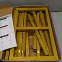 Heavy Duty Backdrop Stand, 8ft x 8ft, Adjustable Pipe and Drape Kit, Gold