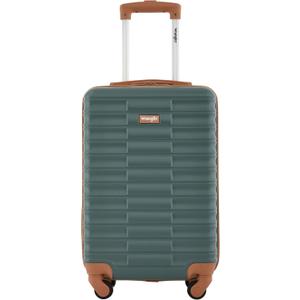 Wrangler 22" Outrider Hardside Carry-On Luggage, Dark Forest, 22" x 13.75" x 9.5"