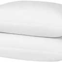 basic home Goose Feathers and Down Pillows, Cotton Cover, Bed Sleeping Hotel Collection Pillows,Set of 2, Queen Size 20x28
