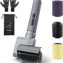 Electric Grill Brush for Outdoor, Rechargeable BBQ Grill Cleaner with 3 Heads,Cordless Rechargeable Grill Brush,3-Speed-450 RPM,150 Mins Runtime Grill Cleaning Brush