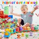 Toddler Boy Girl Toys 1-2-3, Train Set for Toddlers 2-4 with Music & Light, Toys for 1 2 3 Year Old Boy Girl, Counting Matching Sorting Montessori Learning Toy, 1 2 3 Year Old Boy Girl Birthday Gifts