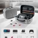 [Upgraded Compact]Carrying Case for Nintendo Switch 2 All in One Case with Dock, Hard Shell Portable Travel Carry Bag for Switch 2, Pro Controller, 18 Game Cards and Other Accessories (Grey)