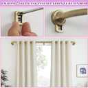 Antique Bronze Disc Curtain Rods, 28-48 Inches Window Curtain Rod,Adjustable Room Darkening Drapery Rod with Aluminum Finials and Brackets,Wrap Around Design