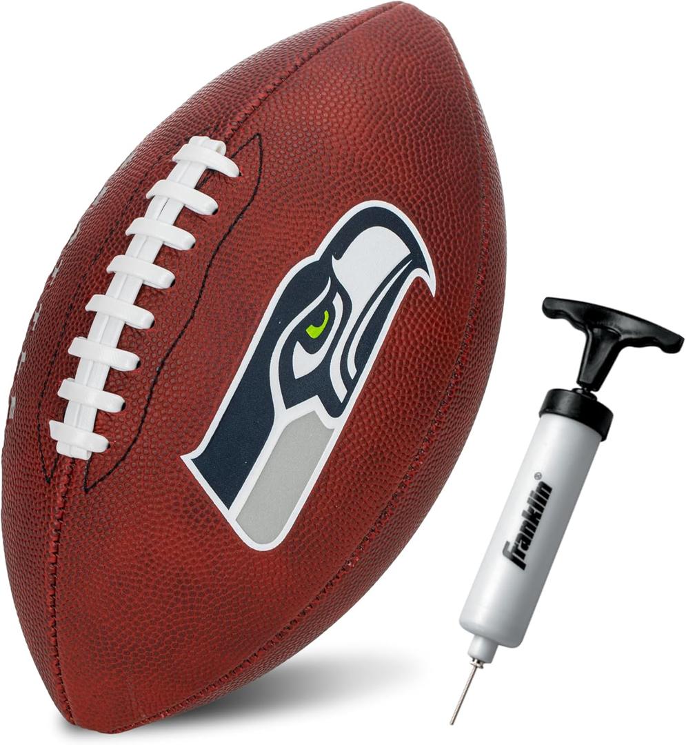 Franklin Sports NFL Football - Youth Junior Size Football for Kids - Official NFL Team Logo + Colors - Fan Shop Ball