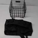 Bike Basket Suit for Front/Rear/Side of Bicycle with Removable Liner Bag, Dog Bike Basket Carrier for Travel, Large Size Basket More Storage, Ebike Accessoriest for Pets, Fruit & Grocery