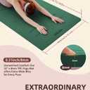 YOTTOY Yoga Mat, 72"x 32"x1/3" Extra Wide Non-Slip Exercise Fitness Yoga Mats,Eco-Friendly TPE Exercise Mats for Women Men Home Workout with Strap Bag