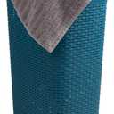 Mind Reader Slim Laundry Hamper with Lid, 60L Tall Clothes Basket, Narrow Tapered Design for Bathrooms, Closets and Laundry Rooms, Plastic, Blue