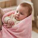 GLLQUEN BABY Receiving Blanket Boy Cotton Muslin Swaddle Blankets Girl Newborn Squares Breathable & Soft Thin Baby Blankets Cloths Double Absorbent Infant Swaddling Wrap - 6 Pack (Rosebud)