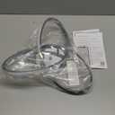 CANEOE Modern Ceiling Light Fixtures,42W Dimmable Flush Mount Led Ceiling Light with Remote Control, Creative Design Close to Ceiling Light for Bedroom Kitchen Living Dining Room Office (Chrome)