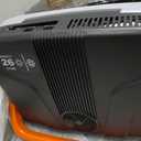 Garvee 26 L Electric Cooler & Warmer, Portable Car Refrigerator with Auto-Lock Handle, 12V DC for Cars & Trucks, Equipped with 110V AC Household Power Cord, Plug-in Cooling Fridge, Black&Orange