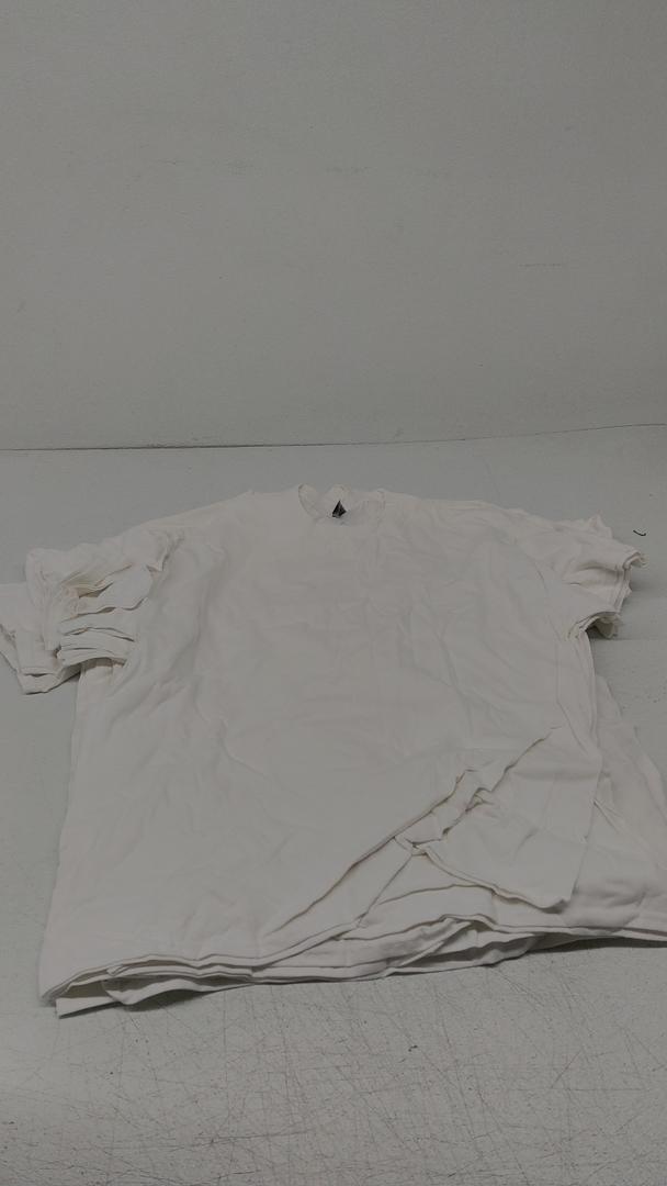 Gildan T-SHIRT XL White 9 Pcs