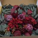 Artificial Wedding Arch Flowers Kit(Pack of 2) for Wedding Arch, Bridal Shower, Ceremony and Reception Backdrop Decoration (Burgundy)