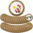 Colingmill 120 Sets 13 Inch Round Woven Placemats Bulk Farmhouse Boho