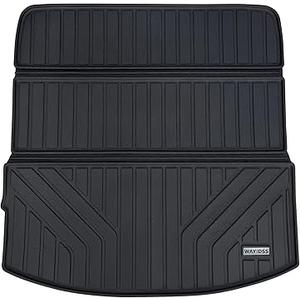 Cargo Liner Custom Fit for 2024 2025 Mazda CX-90 (Big Trunk Mat（3rd Row Recline）,TPE All Weather Trunk Mat Accessories, Waterproof Rear Cargo Mat Easy to Clean for 2024 2025 Mazda CX90