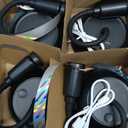 4PCS Food Fan for Table, 2000mAh Rechargeable Portable Tabletop Fans with Holographic Blades and 360 Goose-Neck, Table Food Spinner Quiet for Picnic, Home, Party, BBQ(Black)