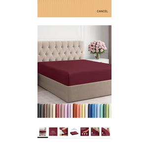 Queen Fitted Bed Sheet - Bottom Single Fitted Sheet Only - Ultra-Soft Hotel Luxury Bedding w/ 8-16 Inch Deep Pockets - Breathable, Cooling & Wrinkle Free - Easy-Fit, Fade & Shrink Resistant - Burgundy