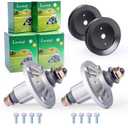 GY21098 Spindle Assembly with GX20367 Pulley Replaces John Deere GY21098 Spindle, AUC15811 Spindle GY20962,GY20454 for John Deere D110 Spindle, D130, E100 D105, D120, Mowers(2Pack)
