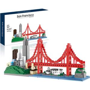 Architecture Skylines Micro Mini Block San Francisco Building Model Set Present Gift for Adults Ages of 14+ 1610pieces