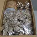 Sratte 94 Pcs Christmas Tree Decorations Set, Christmas Tree Ball Ornaments Glitter Poinsettia Flowers Decorations Glitter Berries Stems for Xmas Holiday Wedding(Champagne Gold)