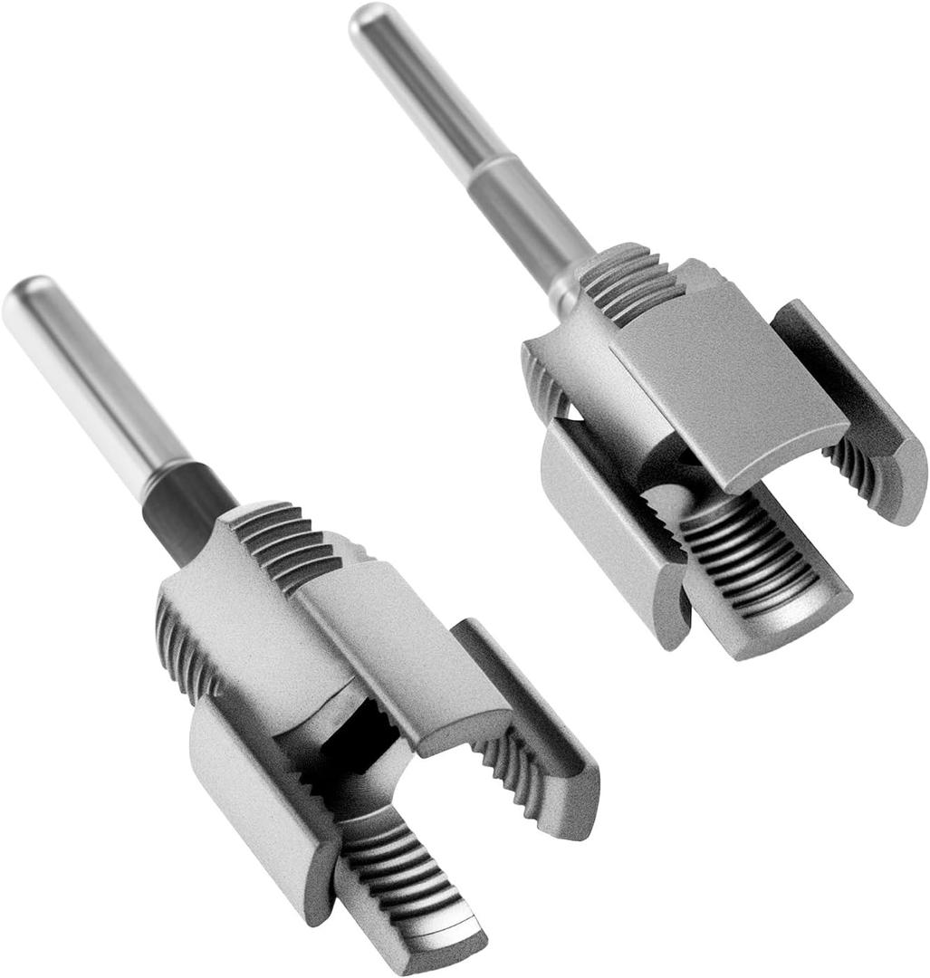 2pcs Integrated Internal & External Pipe Threading Tool for Electric Drill, 1/2" & 3/4" Pipe Threader Cutting Tool for PVC Threading