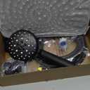 Veken 11.8 Inch Rain Shower Head with Handheld- High Pressure Dual Shower Heads with 5 Modes Handheld Spray Combo- Wide Rainfall Showerhead with Hose, Bathroom Accessories, Matte Black