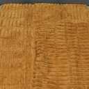 MIULEE Fall Burnt Orange Corduroy Decorative Throw Pillow Covers Pack of 2 Soft Striped Pillows Pillowcases with Broad Edge Winter Modern Boho Home Decor for Couch Sofa Bed 18x18 Inch