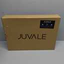 Juvale Bamboo Silverware Organizer for Drawer, Kitchen, 6 Slot Utensil Tray (Black, 17 x 11.75 x 1.75 In)