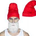 Cosplay Hat Loose Beanie Elastic Soft Comfortable and Warm Movie Dress up Halloween Costume Accessory Headwear (Red)