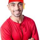 SATINIOR Red Turkish Fez Felt Hat Bulk Men Women Christmas Cosplay Costume Greece Moroccan Traditional