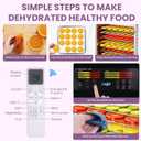 Food Dehydrator for Jerky, 9 Stainless Steel Large Trays, 800W Fruit Dehydrator with Remote Control, 24H Timer and 194F Temperature Control, Food Dryer for Jerky, Herbs, Fruit, Dog Treats