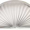 Redi Shade No Tools Original Arch Light Blocking Pleated Fabric Shade White, 72" W x 36" H