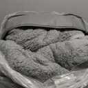 Mr. Sandman Weighted Blankets for Adults Queen Size 15lbs, Warm Sherpa Fleece Throw Blanket for Sleep and Calm, Soft Cozy Heavy Bed Blanket with Jacquard Flannel, 60 x 80 Inches, Grey