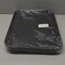 Aebeky Plastic Cafeteria Trays,Fast Food Serving Trays,13"X17",Set of 6 (Black)