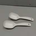 2Pcs Large Soup Ladle with Long Handle Ergonomic Porridge Spoon for Home Restaurant and Canteen Use Ideal for Soup Rice and More
