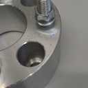 2pc Golf Cart Wheel Spacers 4" (2 inch per Side) 4x4 to 4x4 - Fits EZ GO EZGO Club Car Golf Cart (2 QTY Silver)