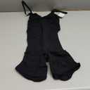 BRABIC Waist Trainer Bodysuit for Women Tummy Control Shapewear Round Neck Seamless Butt Lifter Full Body Shaper (Large, Black Mid Thigh)