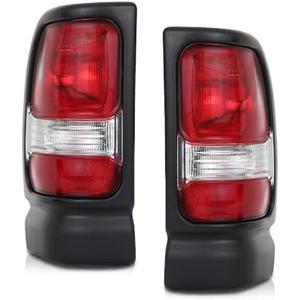 PIT66 Tail Lights Assembly Compatible with Dodge Ram 1500 2500 3500 Truck 1994-2002 Rear Lights Brake Lamps Drive & Passenger Side Luz Trasera