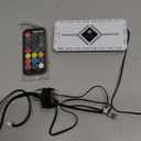 ShakingTank ARGB and PWM Hun, 9 Ports for A-RGB &PWM Case Fan Hub with Controller and SATA Power Input, Magnetic backplane Splitter 5V/3PIN Case Fan Hub Adapter PWM ARGB Fan White