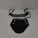 Boolavard Women Vintage 50s Pinup Girl Rockabilly High Waist Retro Bikini Swimsuit Set (Small)