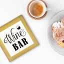 Wine Bar Signs, Box Sign Wood Desk Sign Decors, Wine Bar Decor Set, Decorative Wooden Table Top Decoration, Farmhouse Home Decor for Shelf, Country Style Home Bar Decoration, Coffee Signs A