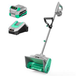 Litheli Cordless Snow Shovel, 20V 12'' Electric Snow Blower for Driveway, Battery Powered Snow Thrower, 4.0Ah Battery and Fast Charger Included