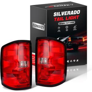 FOMIUZY Rear Tail Lights Assembly Fit Chevy Silverado 1500 2014 2015 Chevrolet 2500HD 3500HD 15 GMC sierra 2500 HD 15 Taillight Brake Bulb Lamp Left Driver and Right Passenger Side GM2800261 23431875