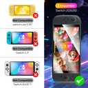 3 x 3-Pack Screen Protector Tempered Glass for Switch 2 [7.9 inch] 2025-HD Clear Anti-Scratch Travel Transparent Clear Screen Protector for Nintendo Switch 2 Console & Accessories