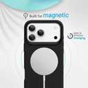 Phone Case Compatible with iPhone 17 pro max, Compatible with MagSafele, Has Undergone High-Drop Test, Arovides Anti-Drop and Anti-Collision Protection. Black