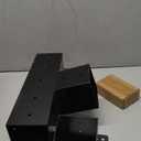 Pergola Kit, 15 4-Way Slanted Roof Pergola Bracket Set, PowderCoated Roof Wall Mount Pergola Brackets 4" x 4" (Actual: 3.5x3.5 Inch), Pergola Hardware for Porch Gazebo Backyard (3 pcs), Black