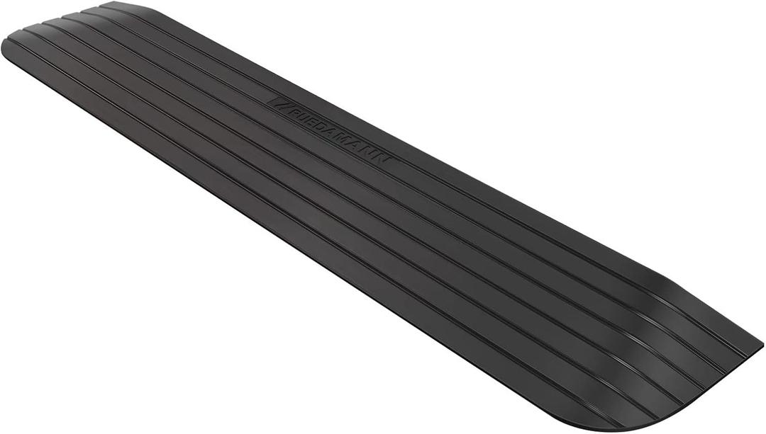 Ruedamann 1 Rise Threshold Ramps for Doorways, 2200 lbs Load Capacity Natural Rubber Wheelchair Ramp, Non-Skid Ramps for Wheelchairs for Home, Curbs, Power Wheelchairs, Power Scooters