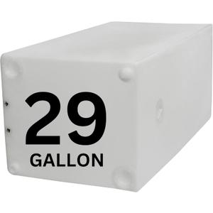 29 Gallon RV Fresh Water Tank, Potable Water Storage Tank for Drinking, Cooking, Cleaning, Showering, for Campers, Trailers, Motorhomes, RVs, Cube Shape, 32" x 16" x 14" (WT-5077)