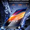 UNBREAKcable 2-Pack Screen Protector for iPhone 15/16, Military-Grade Shatterproof Tempered Glass [9H+ Hardness] [Easy Installation Frame] [99.99% HD Clear] for Apple iPhone 16/15