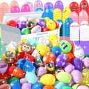 500PCS Fillable Plastic Easter Eggs, Empty Easter Eggs for Egg Hunt, Party Favors, Basket Stuffers, Classroom Prizes, Holiday Decorations
