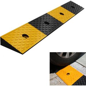 Nisorpa 2'' Rise Rubber Curb Ramp 22000lbs Heavy Duty Loading Threshold Ramp 10 Ton Driveway Ramp Car Slope Ramps for Loading Dock Motorcycles Warehouse Sidewalk Wheelchair Shed Garage